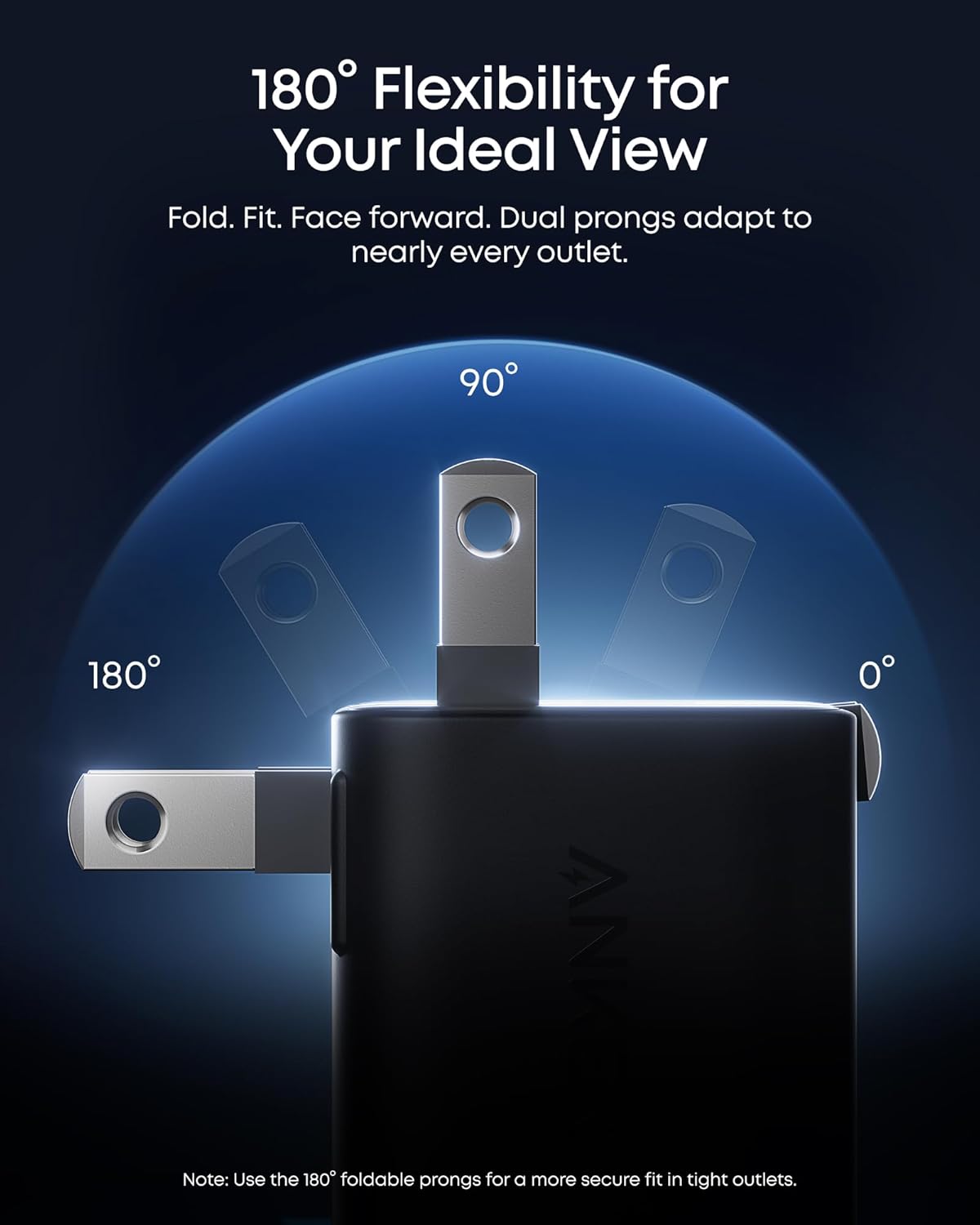 NanoCharge 45W Foldable Fast Charger