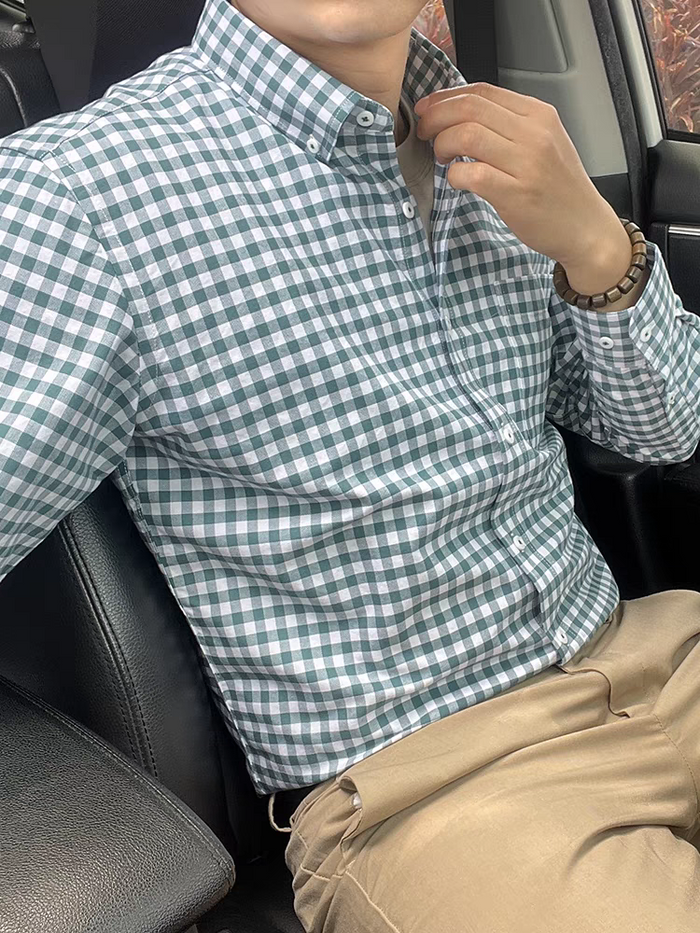 Jade Check Classic-Fit Shirt