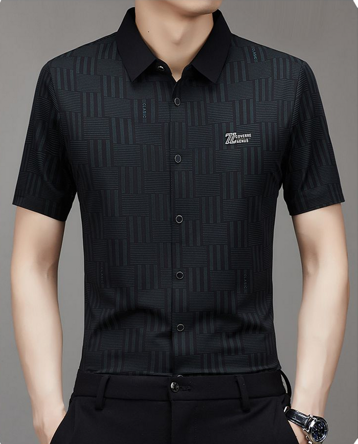 Eclipse Grid Stitchless Luxe Shirt