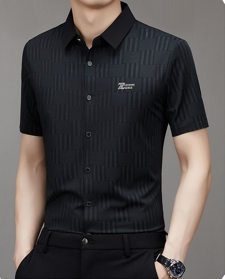 Eclipse Grid Stitchless Luxe Shirt