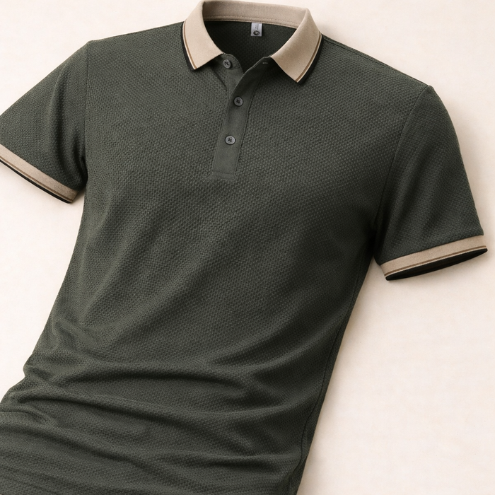 Verdant Crest Textura Polo