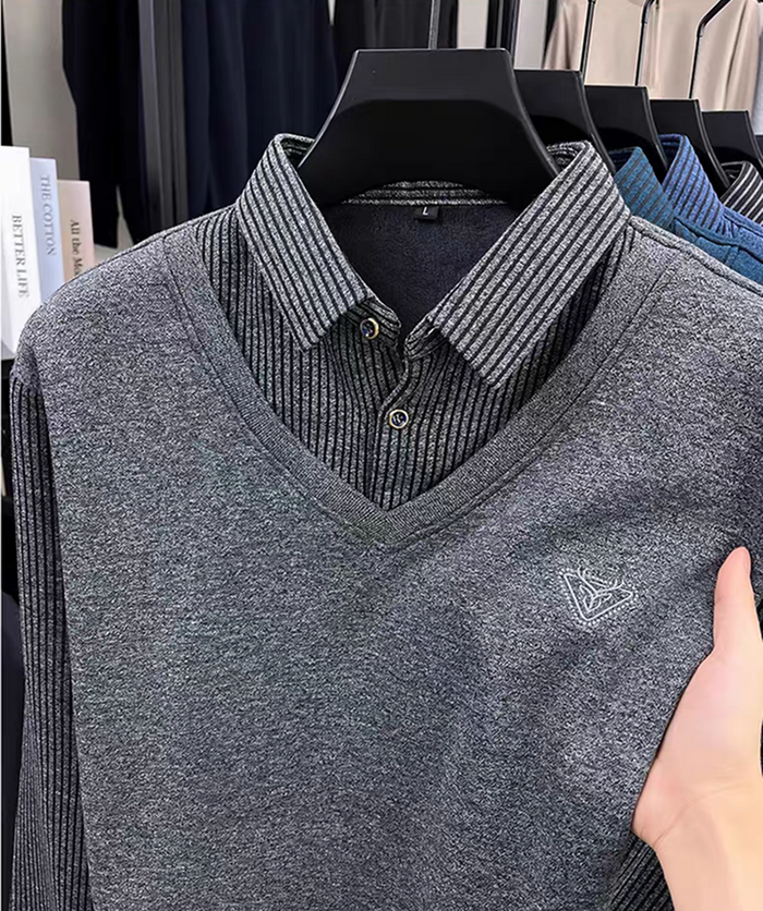 Obsidian Crest Knit Sweater