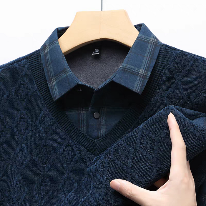 Vintage Lattice Knit Sweater