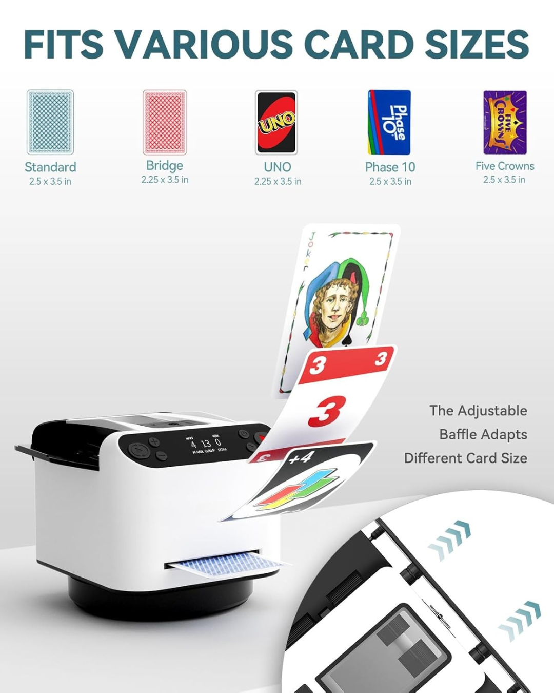 DealMaster 360° Auto Card Shuffler & Dealer