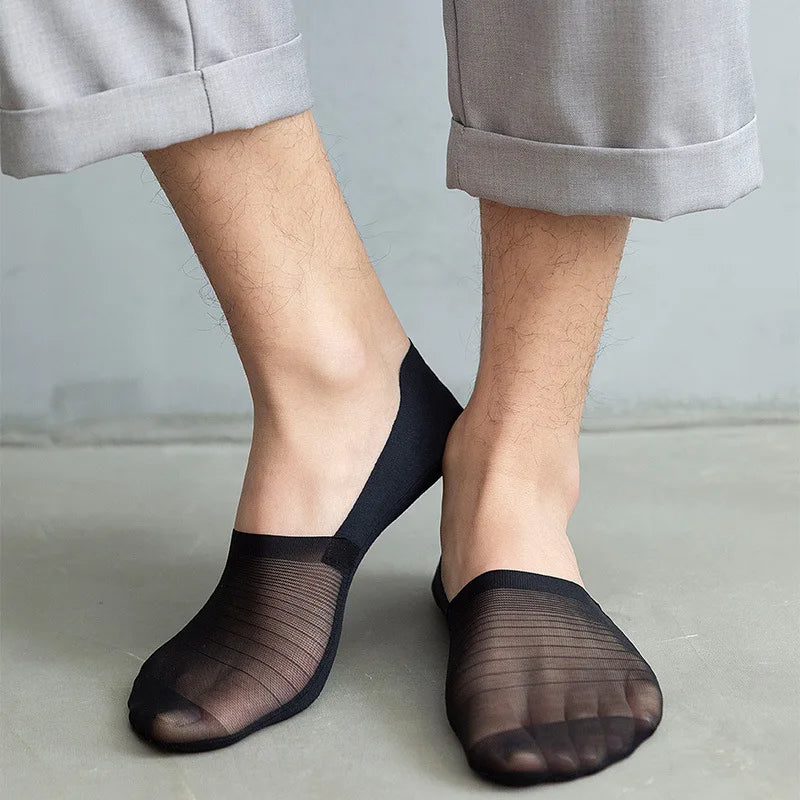 AeroGlide Ultra-Thin Summer Ankle Socks (5 Pairs)