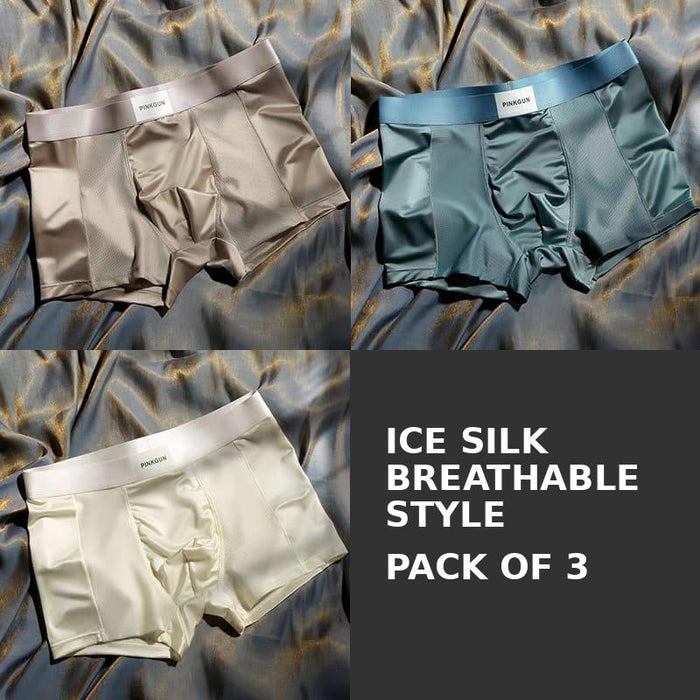Glacier Silk Textured Boxer Briefs