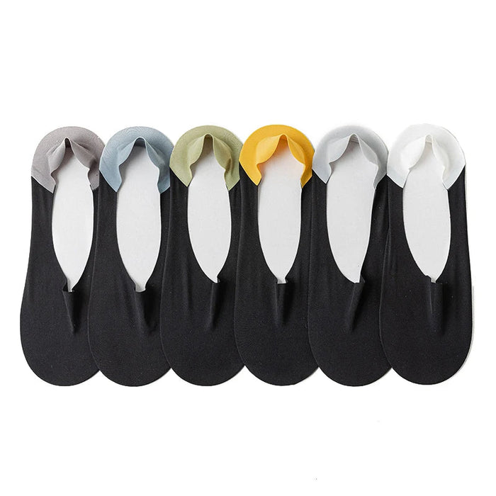 AeroGlide Two-Tone Mesh Boat Socks (6 Pairs)