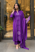 Women's Premium Printed Kurta Pant & Dupatta Set