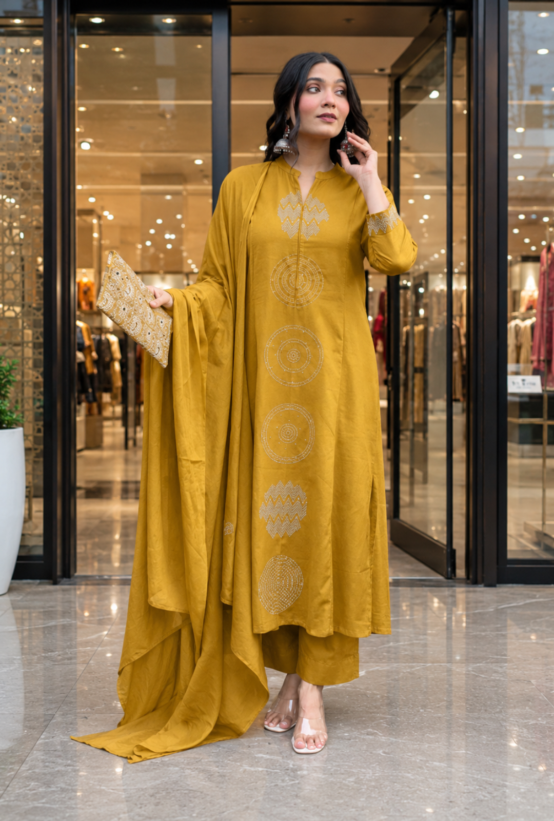 Women's Premium Printed Kurta Pant & Dupatta Set