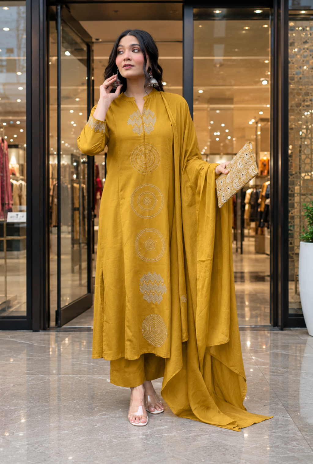 Women's Premium Printed Kurta Pant & Dupatta Set