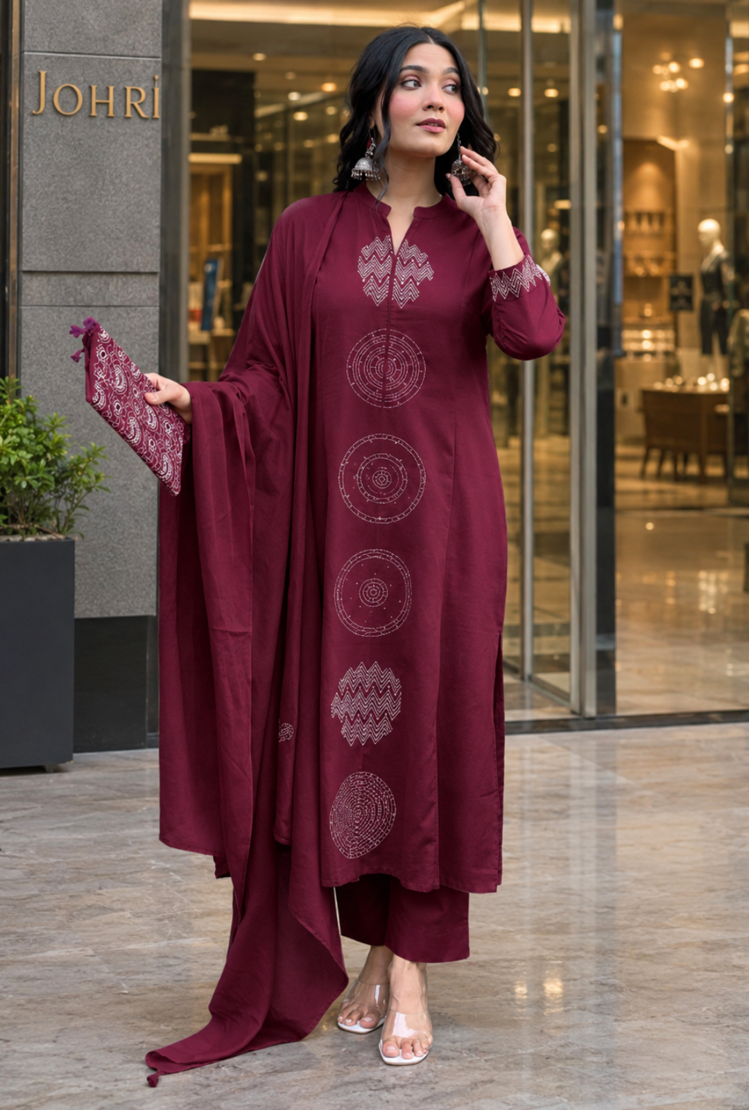 Women's Premium Printed Kurta Pant & Dupatta Set
