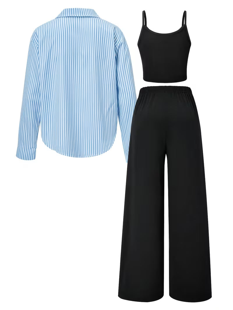 Skyline Striped 3-Piece Co-Ord Set