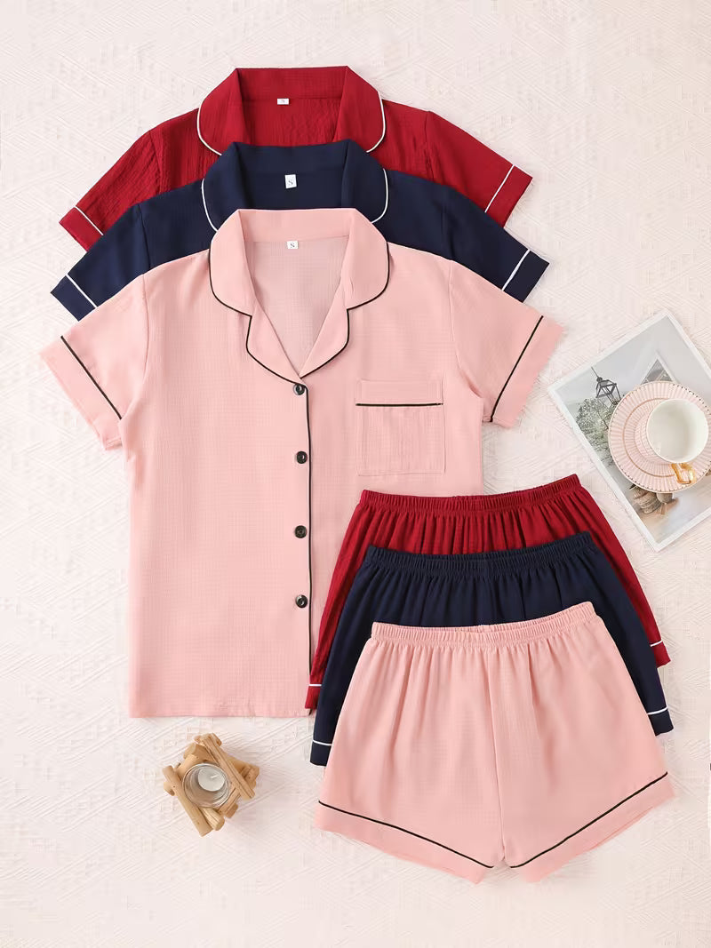 Women's Premium Textured Pajama Set