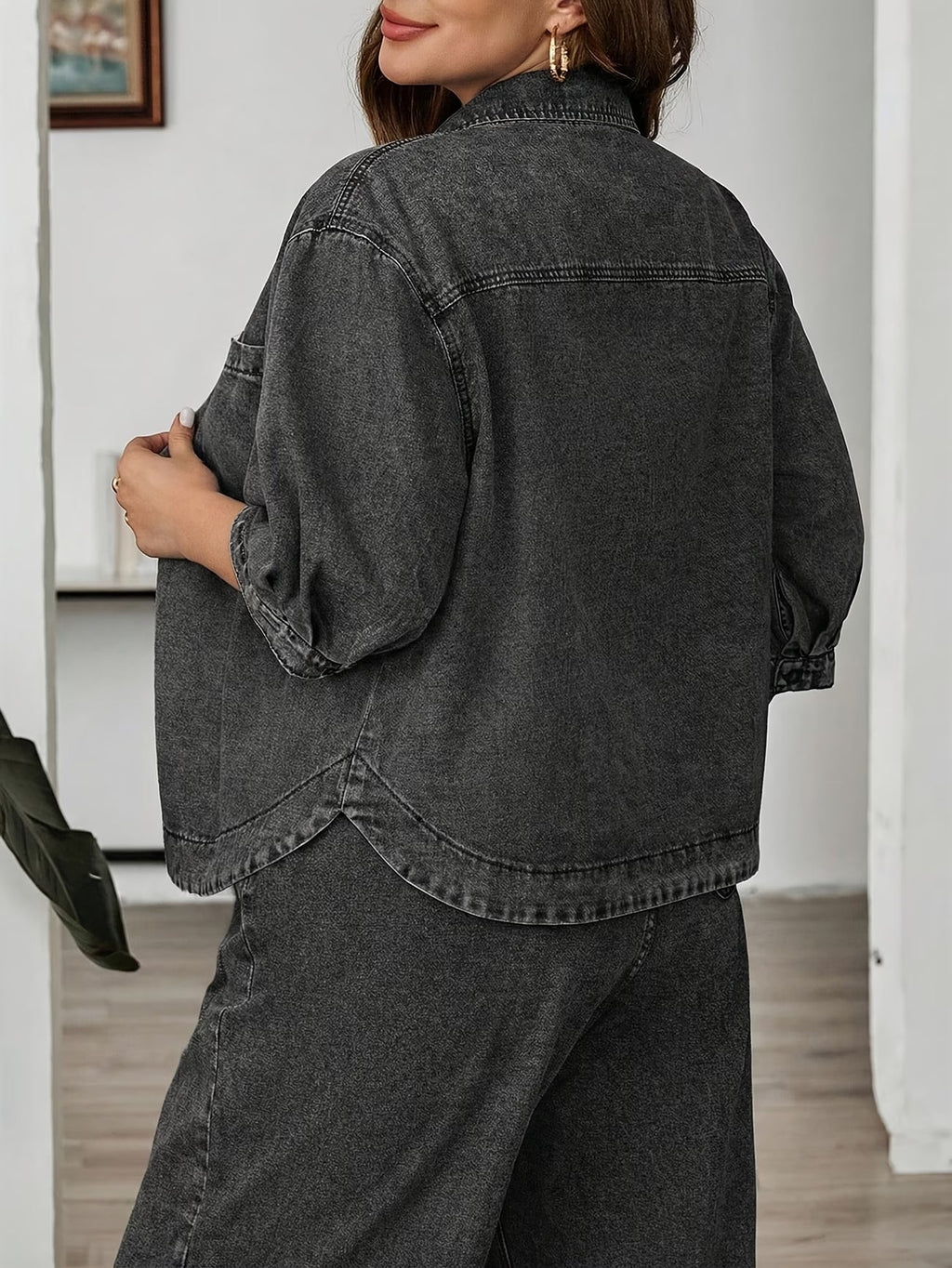 Womens Modern Casual Denim Set