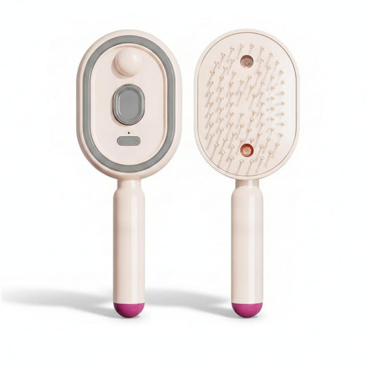 SteamGlow | 3-in-1 Electric Hair Straightener & Massage Brush