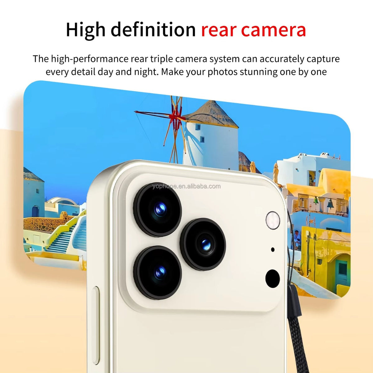 Pocket smartphone rear camera detail