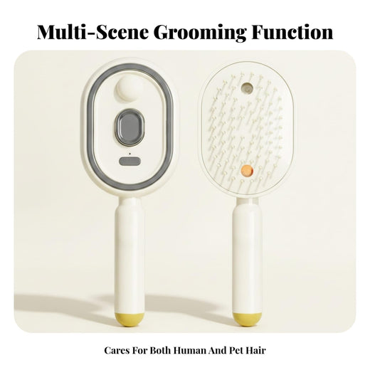 SteamGlow | 3-in-1 Electric Hair Straightener & Massage Brush