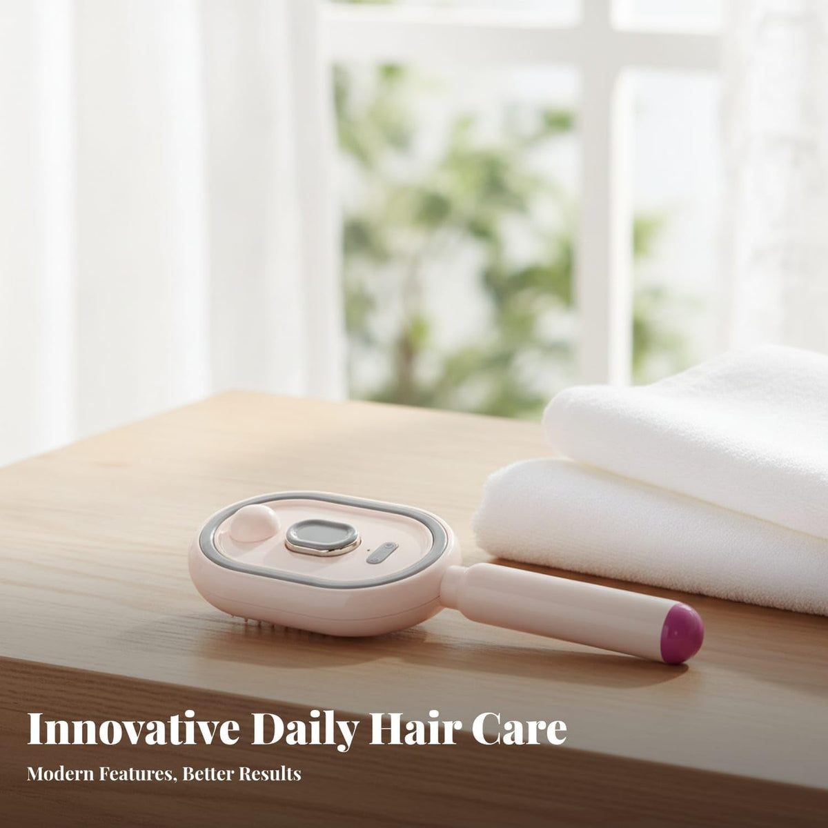 SteamGlow | 3-in-1 Electric Hair Straightener & Massage Brush