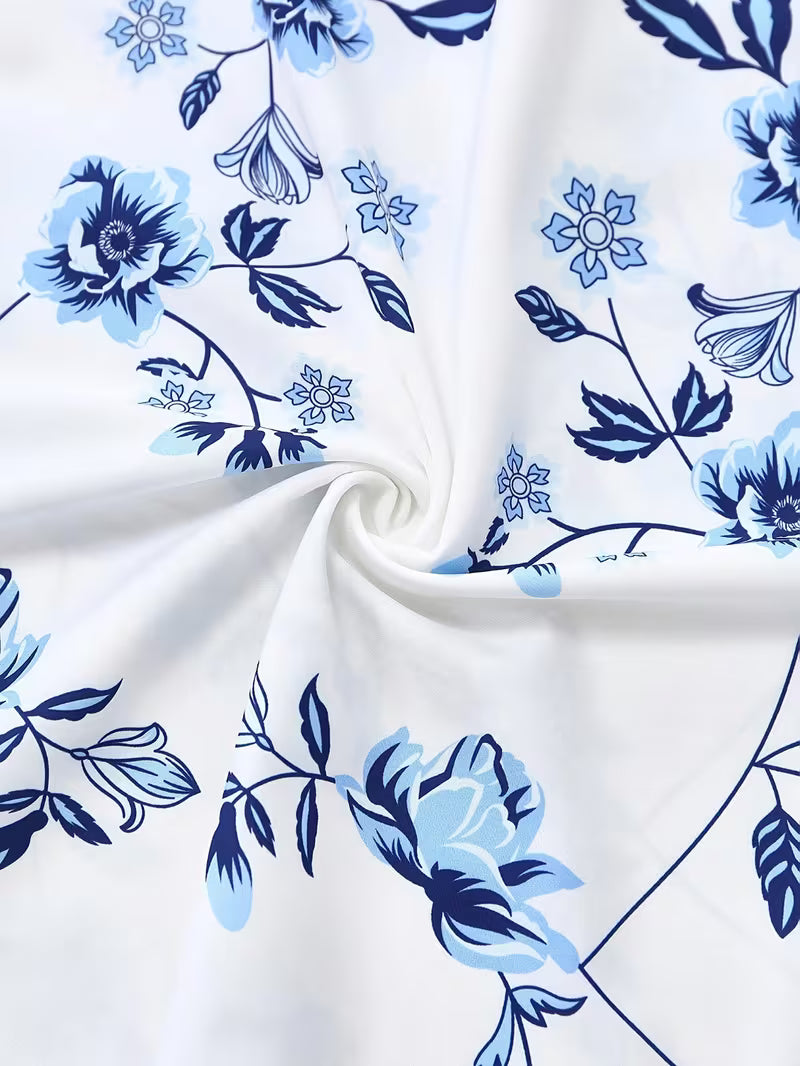 Midnight Bloom 2-Piece Midi Dress Set
