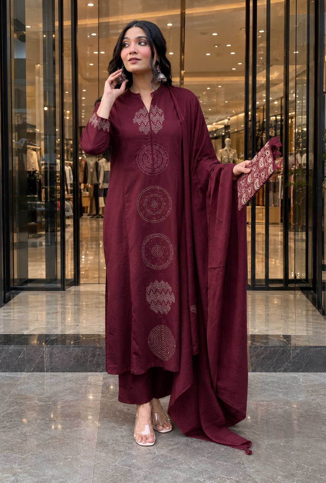 Women's Premium Printed Kurta Pant & Dupatta Set