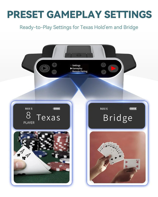 DealMaster 360° Auto Card Shuffler & Dealer