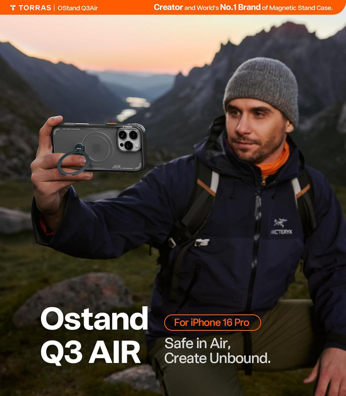 AirGuard 360° Magnetic Shockproof Case for iPhone 16 Pro
