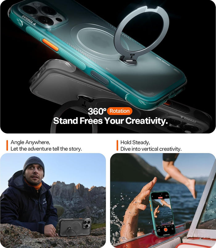 AirGuard 360° Magnetic Shockproof Case for iPhone 16 Pro