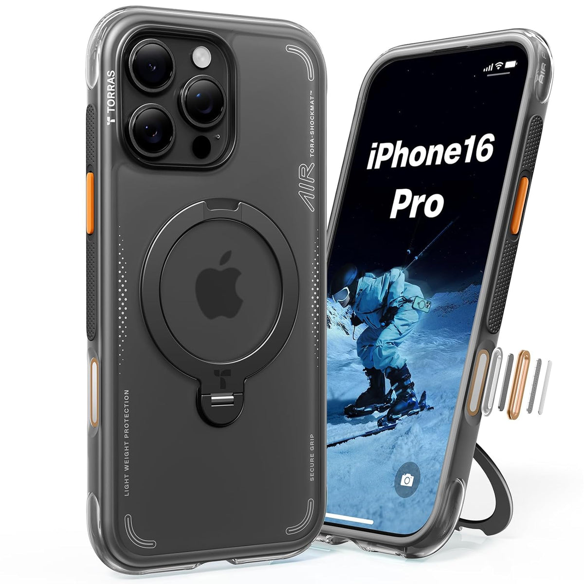AirGuard 360° Magnetic Shockproof Case for iPhone 16 Pro