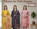 Sunlit Zari Cotton Kurta Set