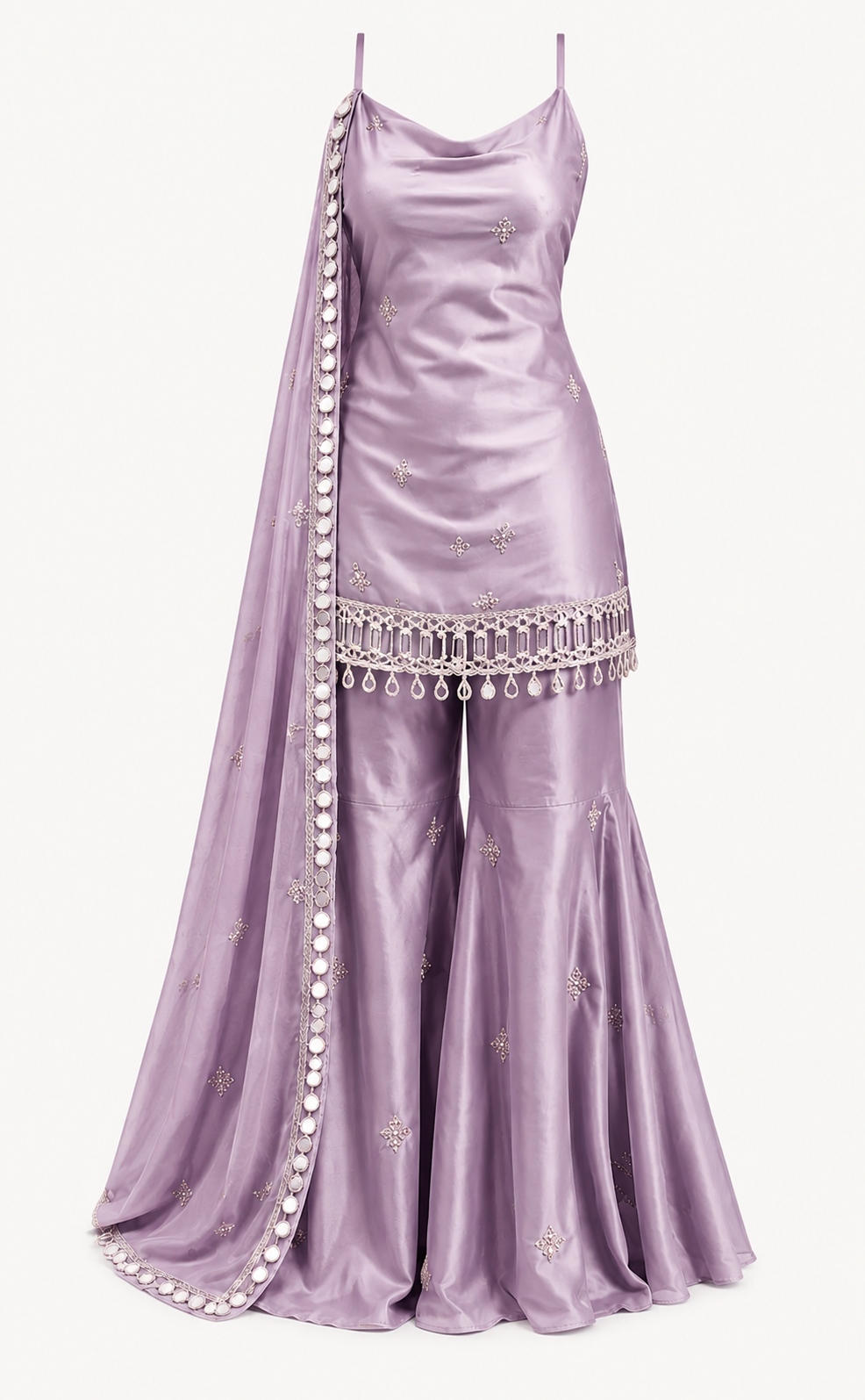 Women's Premium Embroidered Sharara Set