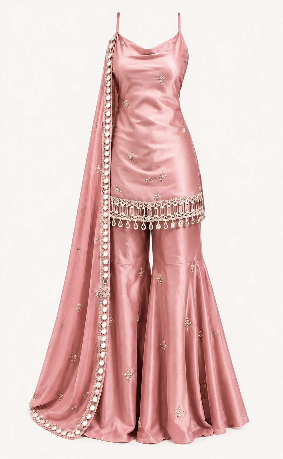 Women's Premium Embroidered Sharara Set