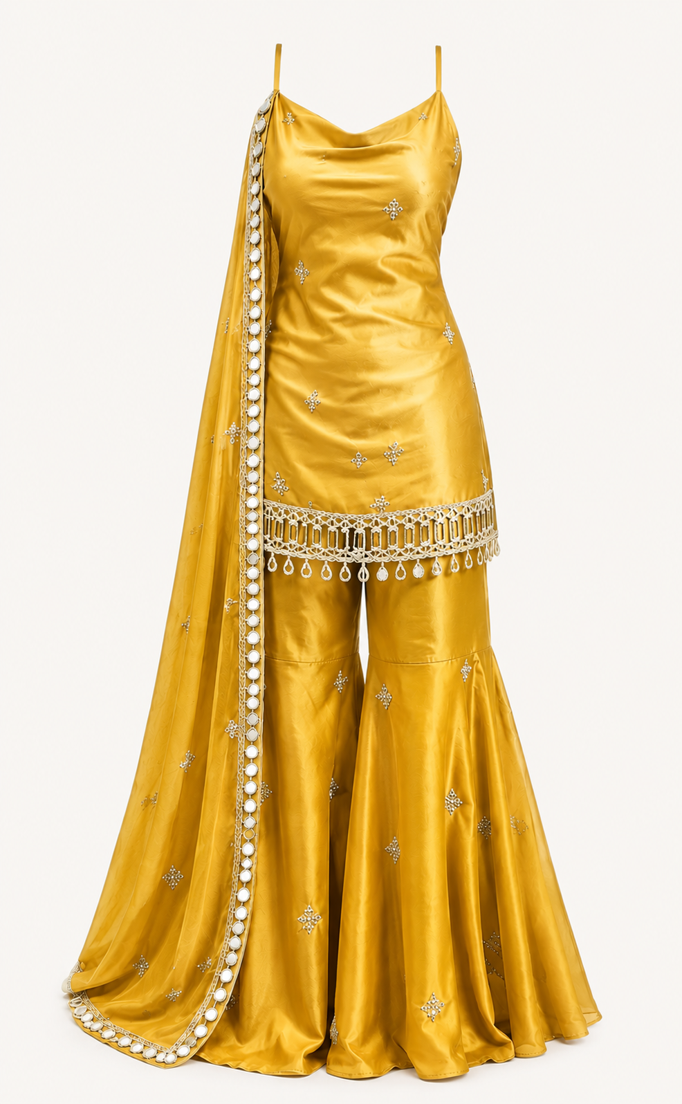 Women's Premium Embroidered Sharara Set