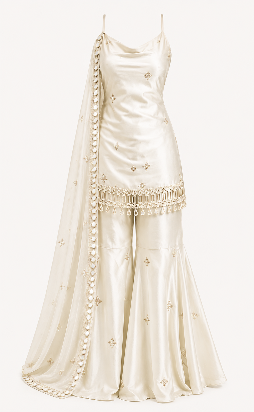 Women's Premium Embroidered Sharara Set
