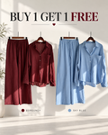 Relaxed Shirt &amp; Wide-Leg Pants Co-Ord Set