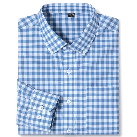 Oxford Blue Classic-Fit Check Shirt