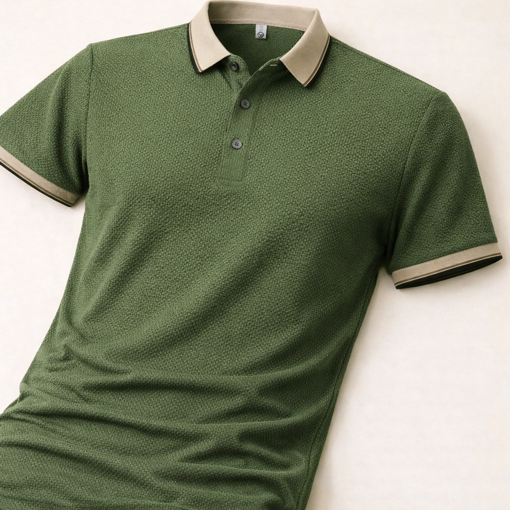 Verdant Crest Textura Polo