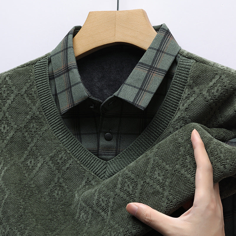 Vintage Lattice Knit Sweater