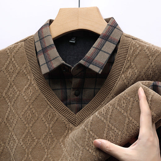 Vintage Lattice Knit Sweater
