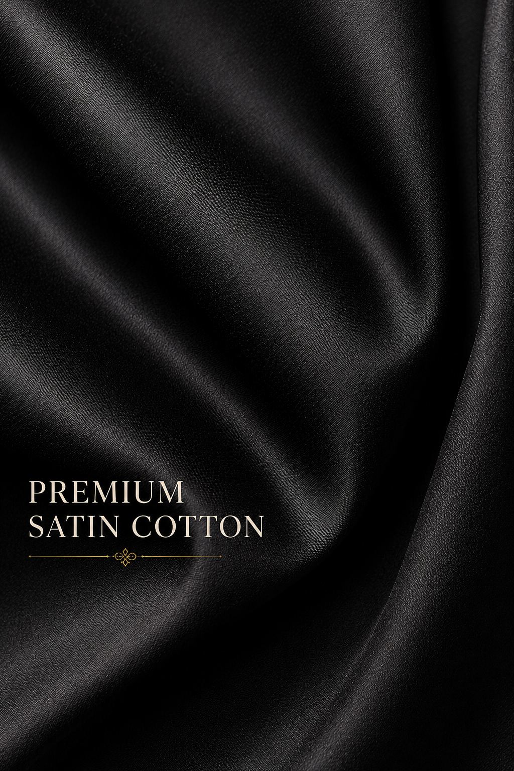 Noir Sheen Satin Cotton Shirt