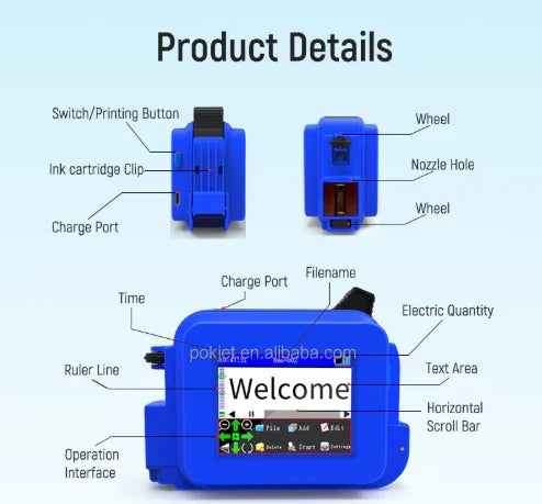 InkDash Handheld Mini Inkjet Printer