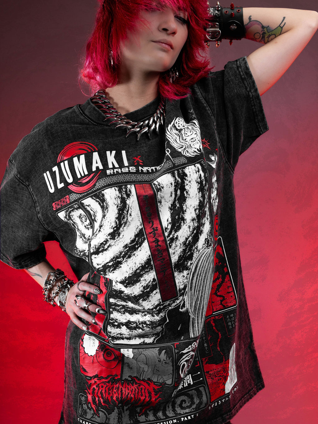 OFFICIAL UZUMAKI ✦ SPIRAL OBSESSION ✦ Acidwash Collectible Tee