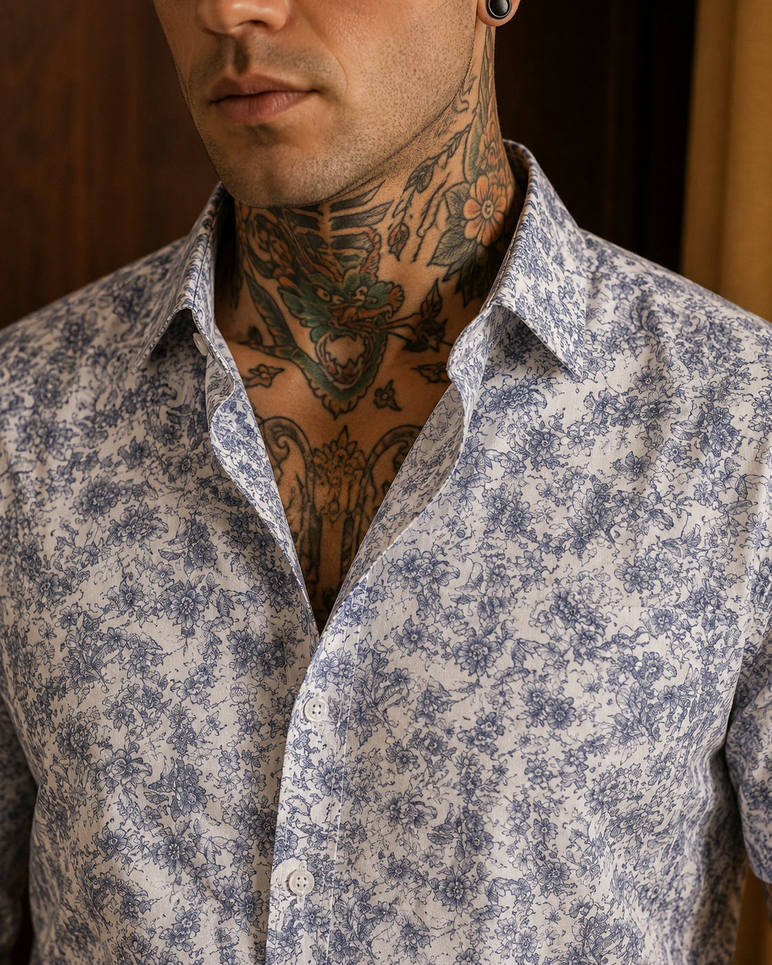 Islewind Floral Premium Linen Shirt