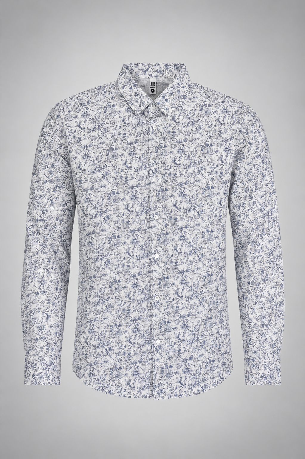 Islewind Azure Floral Linen Shirt