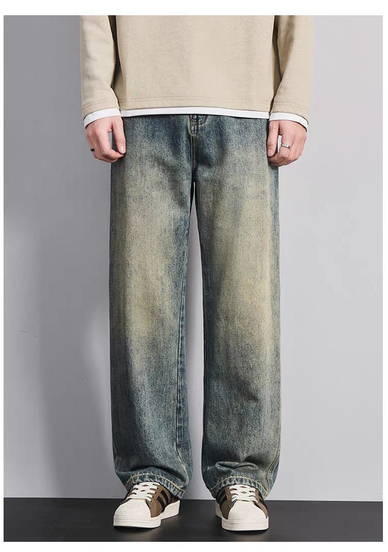 Driftline Vintage Wash Wide-Leg Jeans