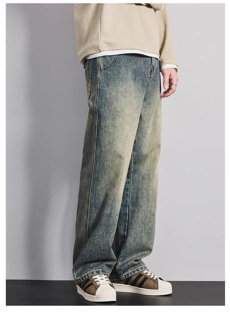 Driftline Vintage Wash Wide-Leg Jeans