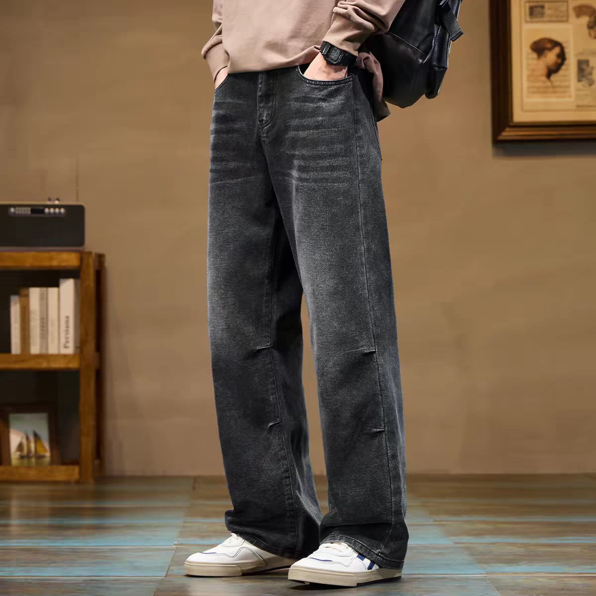Driftline Onyx Wash Wide-Leg Jeans
