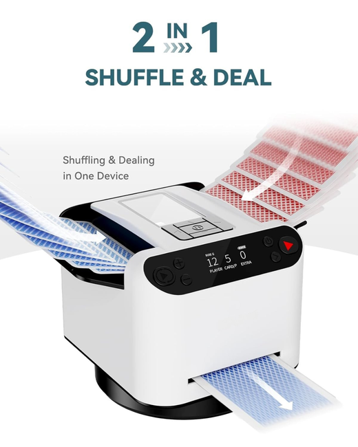 DealMaster 360° Auto Card Shuffler & Dealer