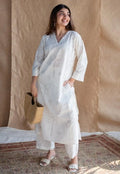 Pure Cotton kurti with self print with Plazo