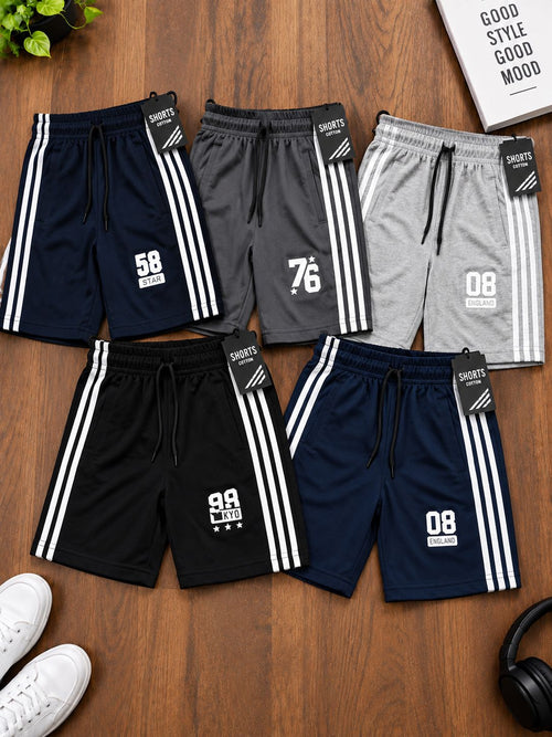 Cotton Striped Shorts pack of 5