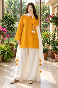 Women's Embroidered Kurti Palazzo Set with Dupatta